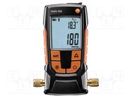 Meter: vacuum gauge; 0÷26.66bar; Sampling: 2x/s; Bluetooth; IP42 TESTO