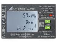 Counter; digital,mounting; for DIN rail mounting; LCD; 230V,400V GOSSEN METRAWATT