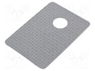 Heat transfer pad: silicone; TO220; L: 19.05mm; W: 12.7mm; grey 