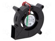 Fan: DC; blower; 12VDC; 60x60x15mm; 9.68m3/h; 32.8dBA; Vapo; 4000rpm SUNON