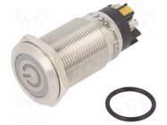 Switch: vandal resistant; Pos: 2; SPDT; 3A/220VAC; 5A/24VDC; IP65 ONPOW