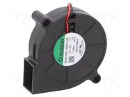 Fan: DC; blower; 12VDC; 51.6x51.7x15mm; 7.64m3/h; 41dBA; ball SUNON