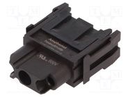 Connector: HDC; module; female; C146,heavy|mate F; PIN: 3; 400V AMPHENOL