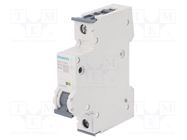 Circuit breaker; 230/400VAC; Inom: 10A; Poles: 1; Charact: B; 15kA SIEMENS