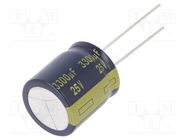 Capacitor: electrolytic; low ESR; THT; 3300uF; 25VDC; Ø18x20mm PANASONIC