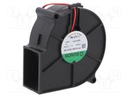 Fan: DC; blower; 24VDC; 75x75x30mm; 23.44m3/h; 38.6dBA; ball SUNON