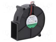 Fan: DC; blower; 24VDC; 75x75x30mm; 18.35m3/h; 32.9dBA; ball SUNON