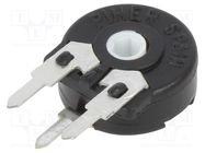 Potentiometer: mounting; single turn,vertical; 100kΩ; 150mW; ±20% PIHER