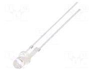 LED; bluish green; 3mm; 20000÷25000mcd; 30°; Front: convex OPTOSUPPLY