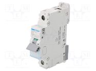 Circuit breaker; 230/400VAC; Inom: 16A; Poles: 1; Charact: B; 10kA HAGER