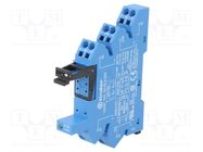 Socket; 6A; 250VAC; for DIN rail mounting; screw terminals; IP20 FINDER