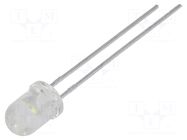 LED; white cold; 5mm; 5860÷12000mcd; 55°; Front: convex; 3.2÷4VDC CREE LED