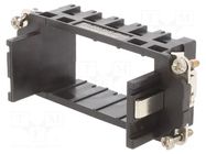 Frame for modules; female; C146,heavy|mate M; size E16 AMPHENOL