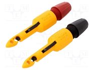 Measuring tip; red and black; Socket size: 2mm; 60VDC FLUKE