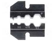 Crimping jaws; fiber optics connectors HARTING KNIPEX