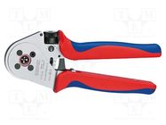 Tool: for crimping; contacts for round plug connectors KNIPEX