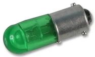 SINGLE COLOR LED, GREEN, TINTED, T-
