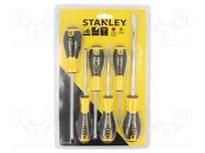 Kit: screwdrivers; Phillips,slot; Essential; blister; 6pcs. STANLEY