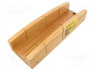 Mitre box; L: 350mm; W: 76mm; wood STANLEY