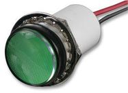 LED INDICATOR, 24VDC, GREEN