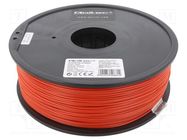 Filament: ABS PRO; 1.75mm; red; 220÷260°C; 1kg QOLTEC