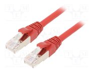 Patch cord; ETHERLINE® Cat.6a,S/FTP; 6a; stranded; Cu; LSZH; red LAPP