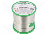 Tin; lead free; Sn99,3Cu0,7; 0.7mm; 500g; reel; 227°C; 2.5% CYNEL