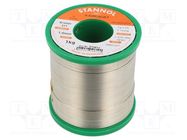 Tin; lead free; Sn99,3Cu0,7; 1mm; 1kg; reel; 227°C; Flux cont: 2.7% 