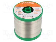 Tin; lead free; Sn99,3Cu0,7; 700um; 0.5kg; reel; 227°C; Flux: SW26 