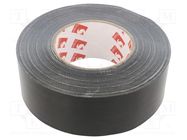 Tape: duct; W: 50mm; L: 50m; Thk: 0.26mm; black; caoutchouc; -20÷80°C SCAPA