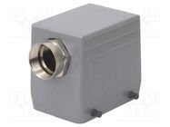 Enclosure: for HDC connectors; C146,heavy|mate; for cable; PG21 AMPHENOL