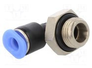 Push-in fitting; angled; -0.95÷10bar; Thread: G 1/8"; 0÷60°C PNEUMAT