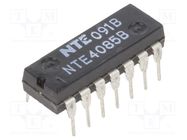 IC: digital; AND-NOR,combination; Ch: 2; IN: 4; CMOS; THT; DIP14 NTE Electronics