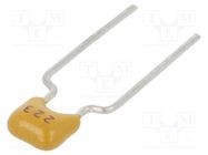 Capacitor: ceramic; 22nF; 50V; X7R; ±10%; THT; 5mm SR PASSIVES