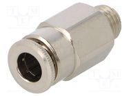 Push-in fitting; straight; 0÷30bar; nickel plated brass AIGNEP