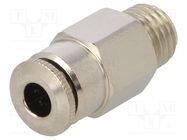 Push-in fitting; straight; 0÷30bar; nickel plated brass AIGNEP