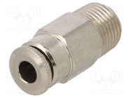 Push-in fitting; straight; 0÷30bar; nickel plated brass AIGNEP