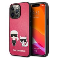 Karl Lagerfeld KLHCP13LPCUSKCP iPhone 13 Pro / 13 6,1" fuksja/fuchsia hardcase Ikonik Karl & Choupette, Karl Lagerfeld