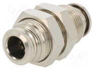 Push-in fitting; bulkhead,straight,inline splice; -0.99÷20bar AIGNEP