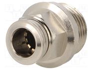 Push-in fitting; straight; -0.99÷20bar; nickel plated brass AIGNEP