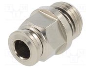 Push-in fitting; straight; -0.99÷20bar; nickel plated brass AIGNEP