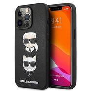 Karl Lagerfeld KLHCP13LSAKICKCBK iPhone 13 Pro / 13  6,1" czarny/black hardcase Saffiano Karl & Choupette, Karl Lagerfeld