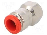 Push-in fitting; straight; -0.99÷20bar; nickel plated brass AIGNEP