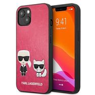 Karl Lagerfeld KLHCP13SPCUSKCP iPhone 13 mini 5,4" fuksja/fuchsia hardcase Ikonik Karl & Choupette, Karl Lagerfeld