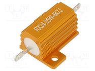 Resistor: wire-wound; with heatsink; 4.7kΩ; 25W; ±5%; 30ppm/°C SR PASSIVES