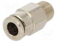 Push-in fitting; straight; 0÷30bar; nickel plated brass AIGNEP