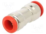 Push-in fitting; straight,inline splice; -0.99÷20bar; -20÷80°C 