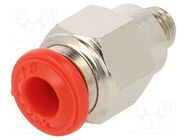 Push-in fitting; straight; -0.99÷20bar; nickel plated brass 