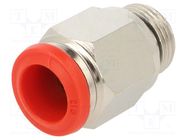 Push-in fitting; straight; -0.99÷20bar; nickel plated brass 