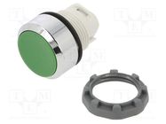 Switch: push-button; 22mm; green; none; IP66; flat; Pos: 2; Ø22.5mm ABB